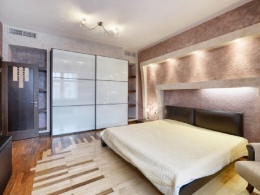 Дизайн интерьера красивая спальня в роскошном доме